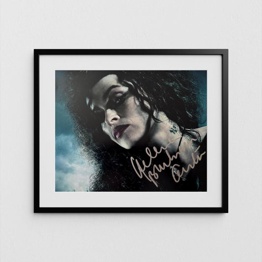 Helena Bonham Carter Autograph Harry Potter Signed 8x10&quot; Poster Bellatrix Authentic Signature with COA