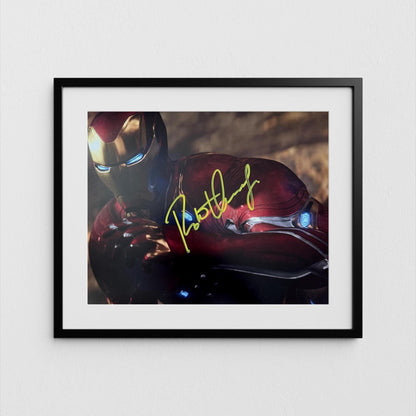 Robert Downey Jr Autograph Iron Man Signed 8x10" Poster Tony Stark Authentic Signature with COA