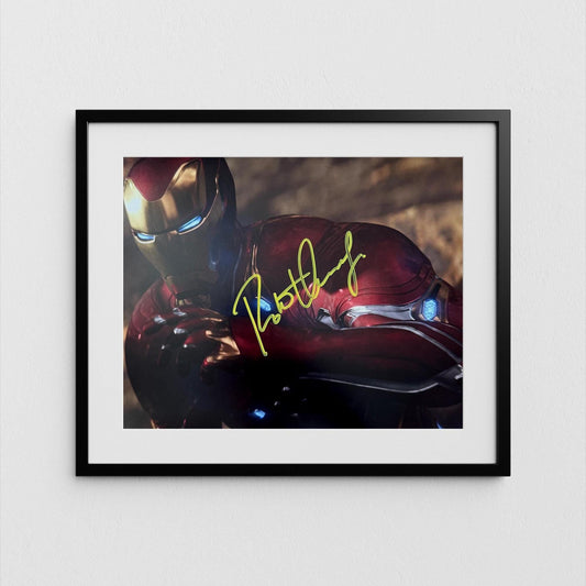 Robert Downey Jr Autograph Iron Man Signed 8x10&quot; Poster Tony Stark Authentic Signature with COA