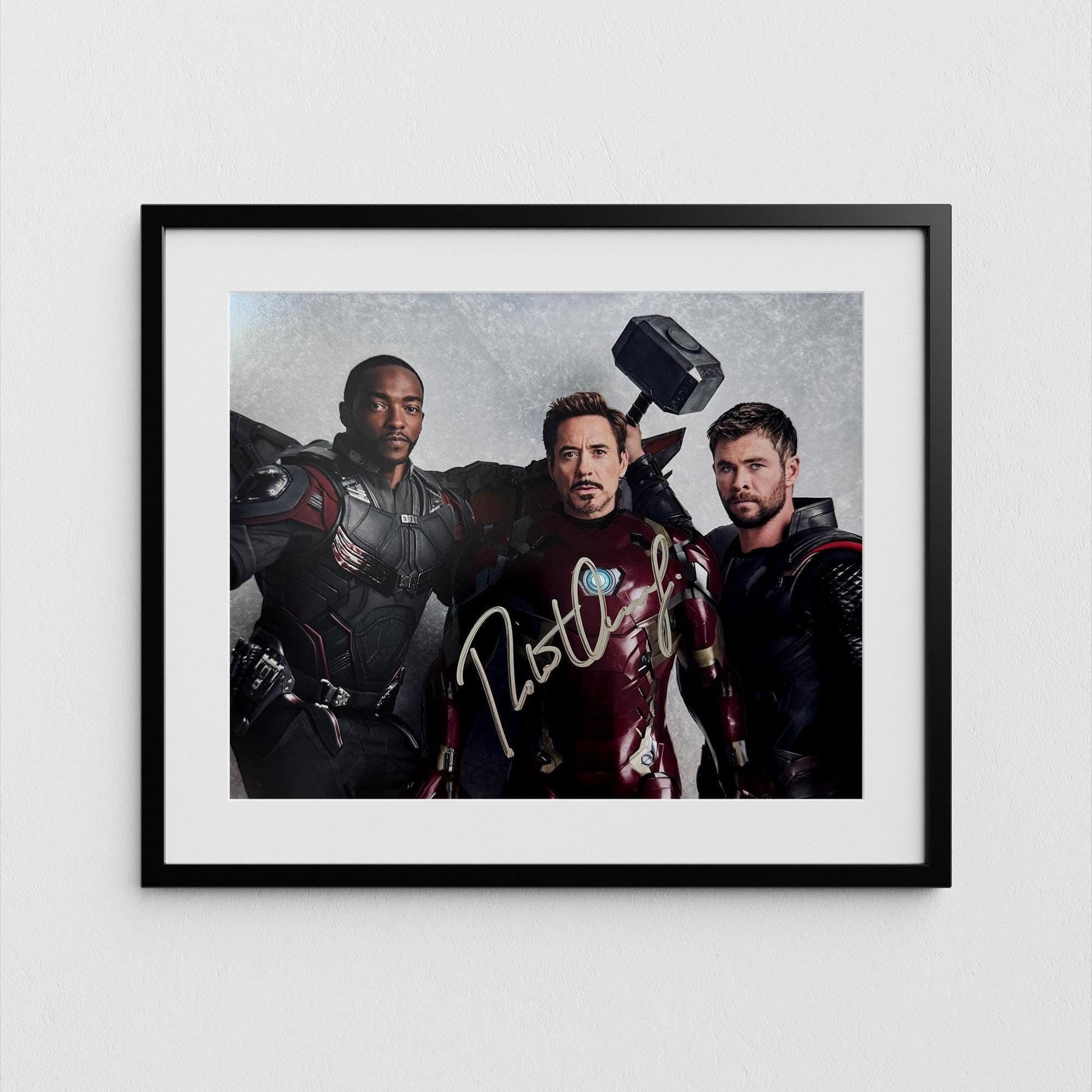 Robert Downey Jr Autograph Iron Man Signed 8x10" Poster Tony Stark Authentic Signature with COA