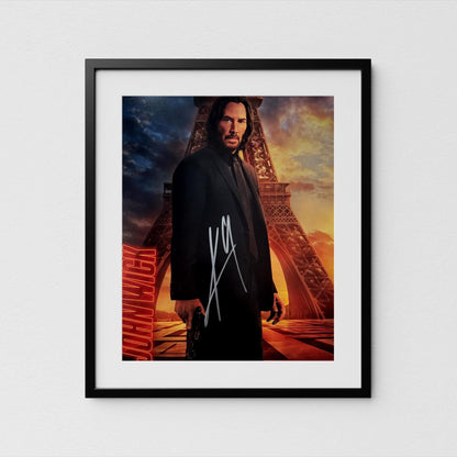 Keanu Reeves Autograph John Wick Signed 8x10" Poster Authentic Signature with COA