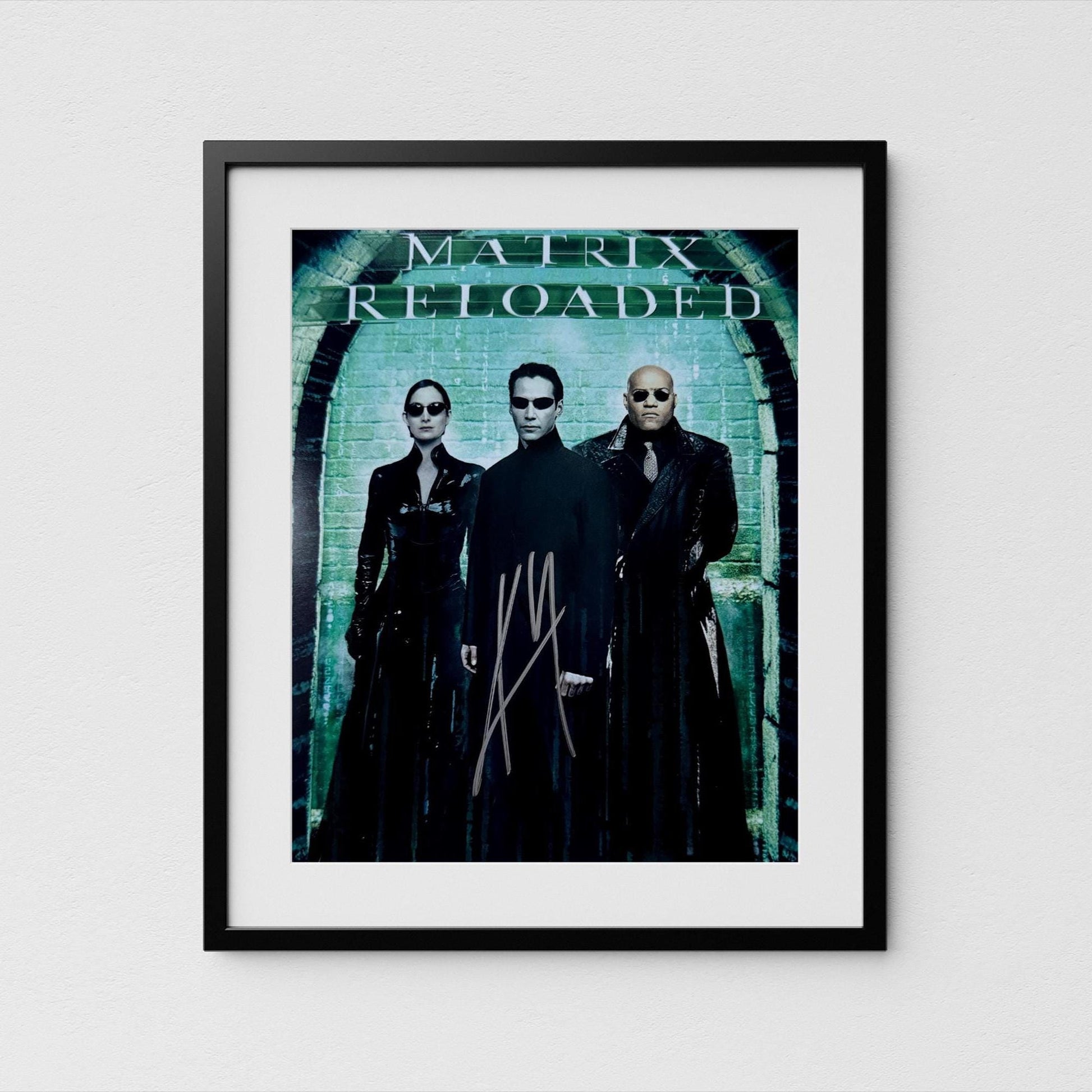 Keanu Reeves Autograph Matrix Signed 8x10" Poster Neo Authentic Signature with COA