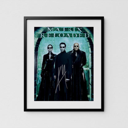 Keanu Reeves Autograph Matrix Signed 8x10" Poster Neo Authentic Signature with COA