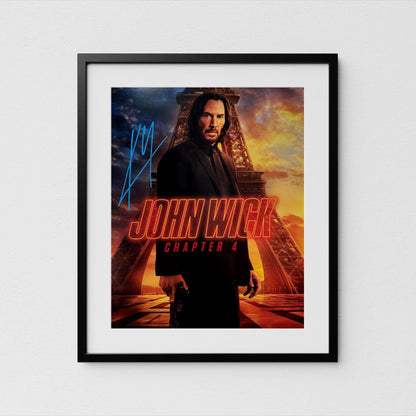 Keanu Reeves Autograph Matrix Signed 8x10" Poster Neo Authentic Signature with COA