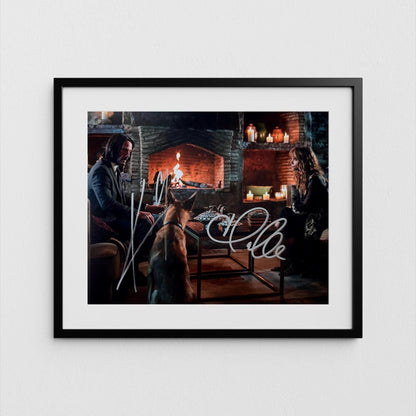 Keanu Reeves + Halle Berry Autograph John Wick 3 Signed Poster Authentic Signature with COA