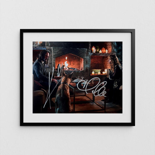 Keanu Reeves + Halle Berry Autograph John Wick 3 Signed Poster Authentic Signature with COA