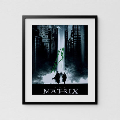 Keanu Reeves Autograph Matrix Signed 8x10" Poster Neo Authentic Signature with COA