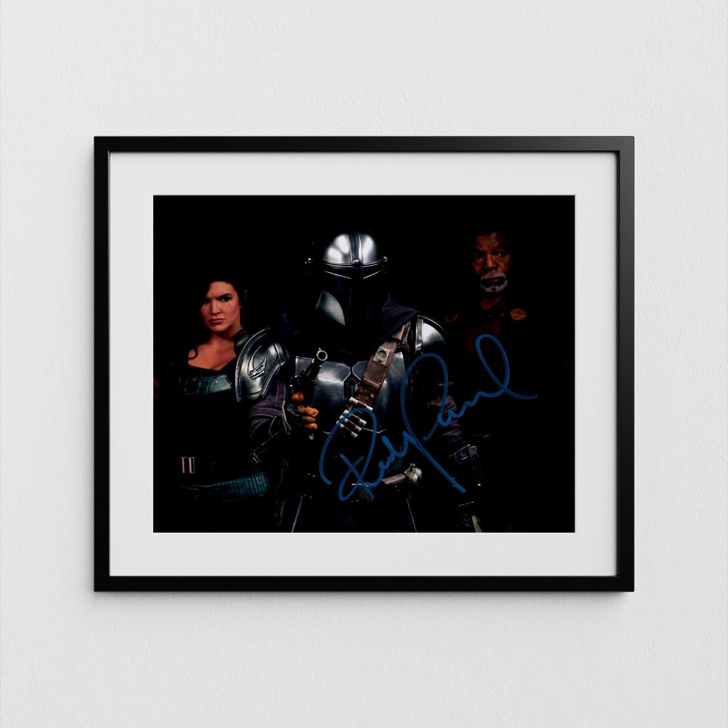 Pedro Pascal Autograph The Mandalorian Signed Star Wars Poster Authentic Signature with COA