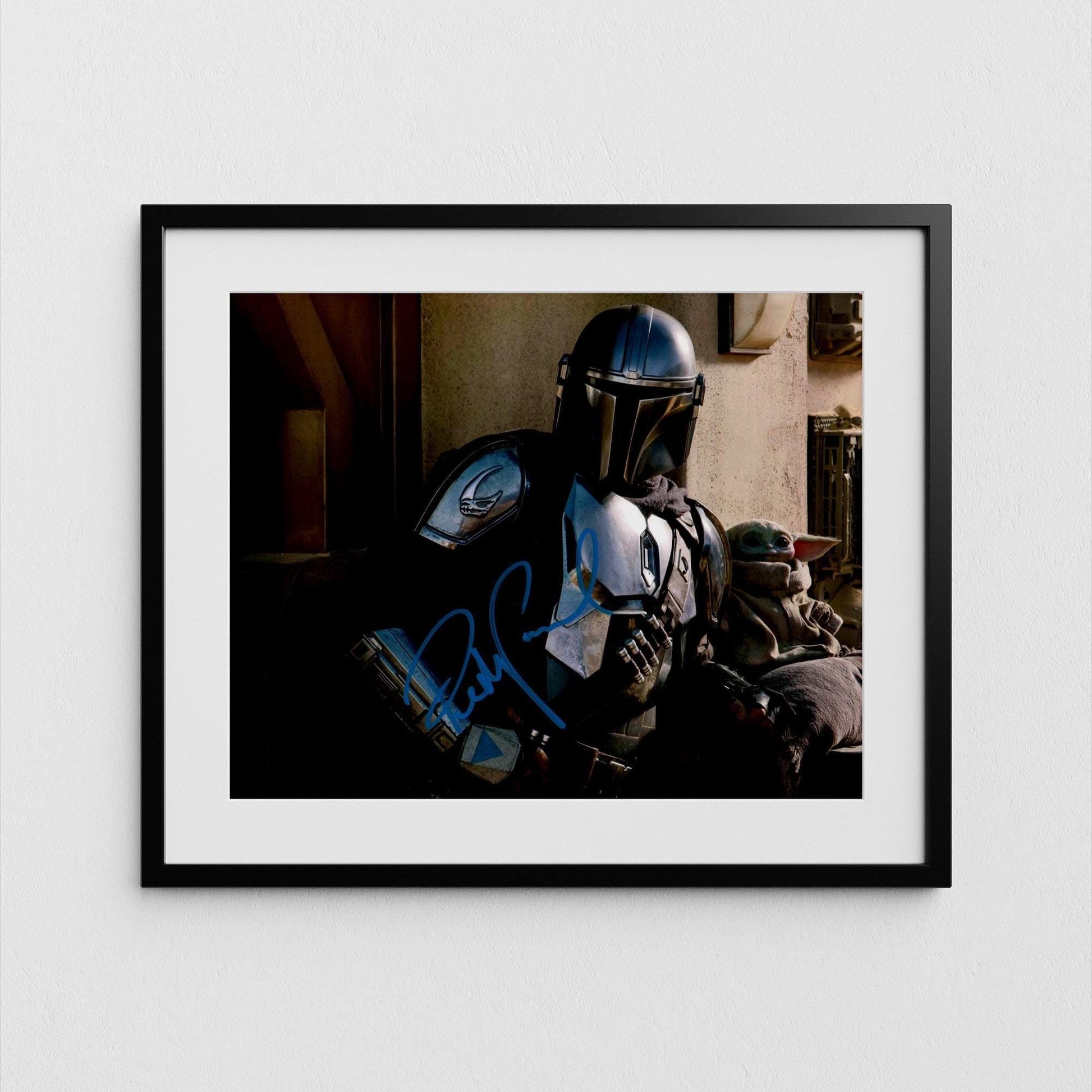 Pedro Pascal Autograph The Mandalorian Signed Star Wars Poster Authentic Signature with COA