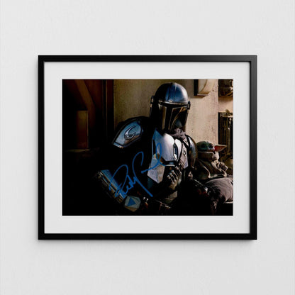 Pedro Pascal Autograph The Mandalorian Signed Star Wars Poster Authentic Signature with COA