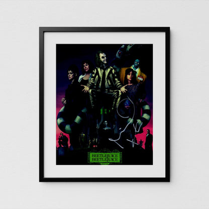 Beetlejuice Autograph Michael Keaton Signed Poster Authentic Signature with COA