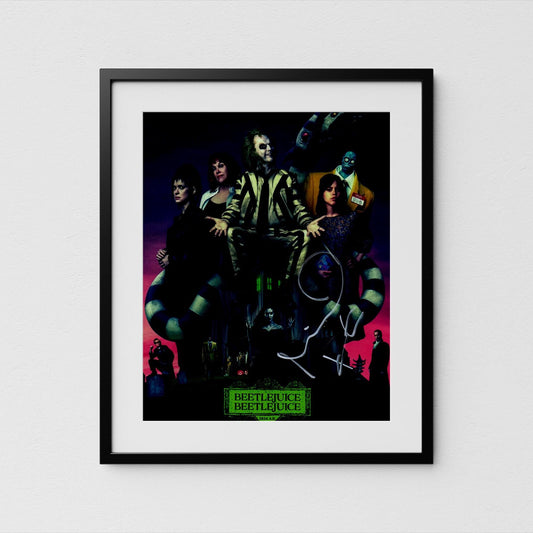 Beetlejuice Autograph Michael Keaton Signed Poster Authentic Signature with COA