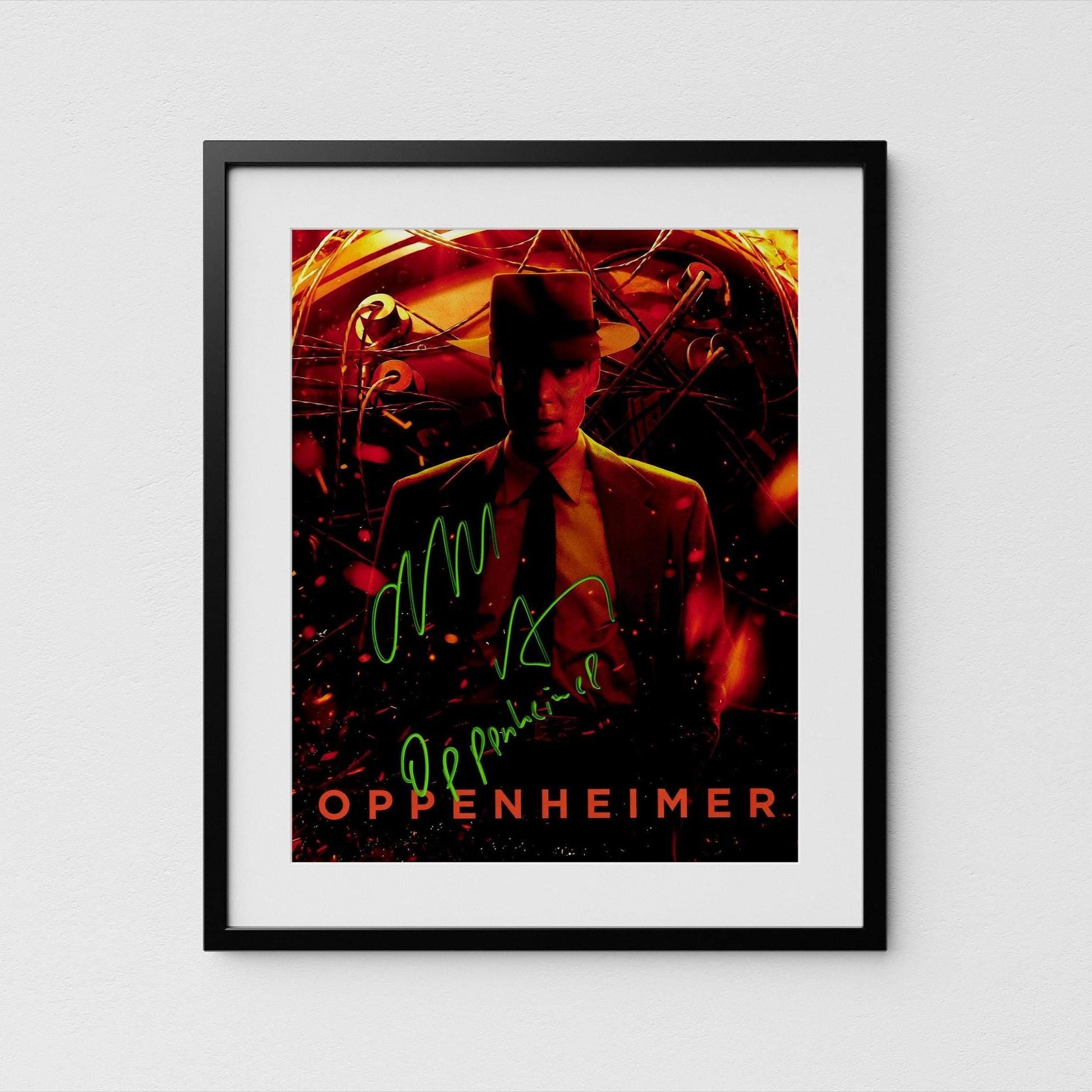 Cillian Murphy Autograph Oppenheimer Signed 8x10&quot; Poster Authentic Signature with COA