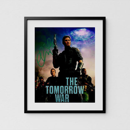 Chris Pratt Autograph The Tomorrow War Signed 8x10&quot; Poster Authentic Signature with COA