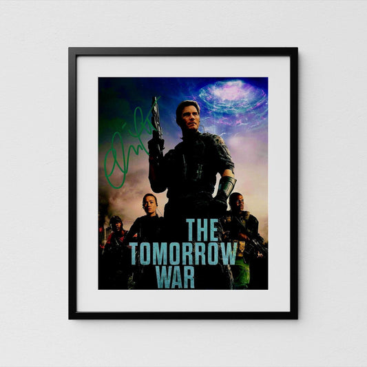 Chris Pratt Autograph The Tomorrow War Signed 8x10&quot; Poster Authentic Signature with COA