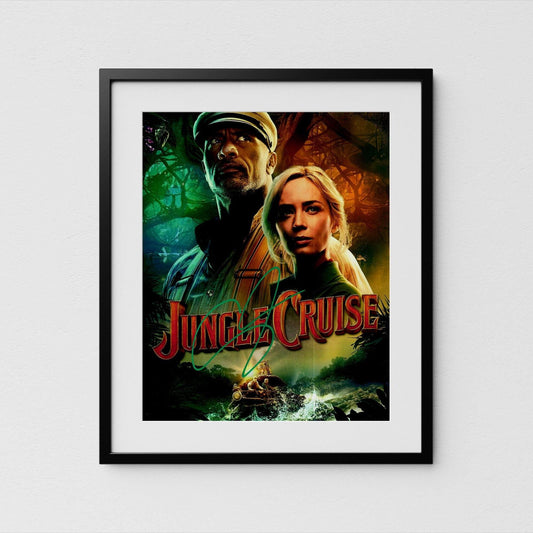 Emily Blunt Autograph Jungle Cruise Signed 8x10&quot; Poster Authentic Signature with COA