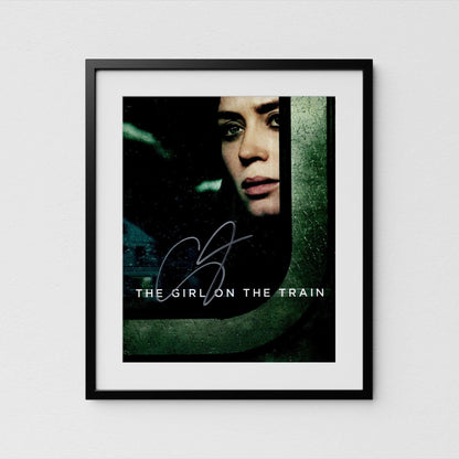 Emily Blunt Autograph Girl on the Train Signed 8x10&quot; Poster Authentic Signature with COA
