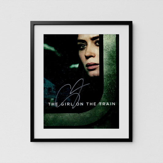 Emily Blunt Autograph Girl on the Train Signed 8x10&quot; Poster Authentic Signature with COA
