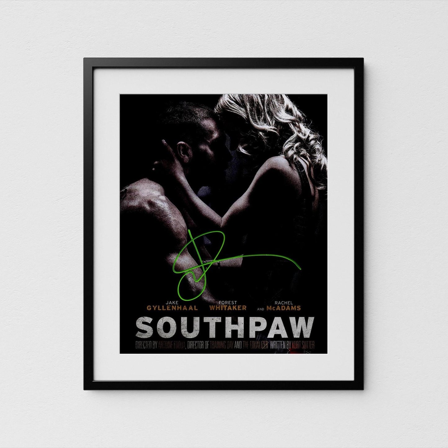 Jake Gyllenhaal Autograph Southpaw Signed 8x10&quot; Poster Authentic Signature with COA