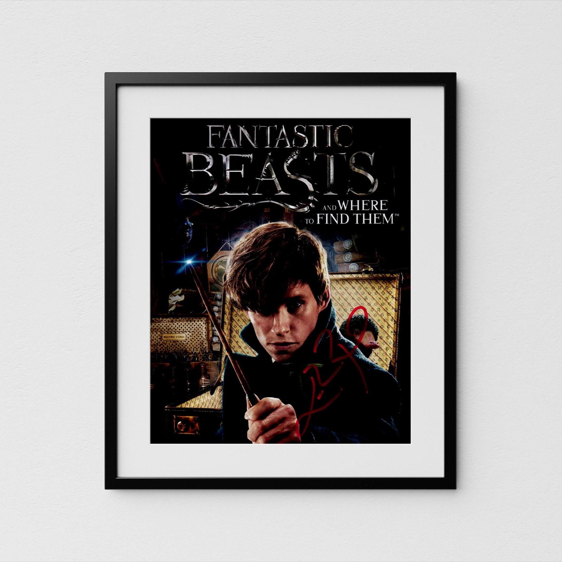 Eddie Redmayne Autograph Fantastic Beasts Signed 8x10" Poster Authentic Signature with COA