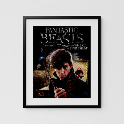 Eddie Redmayne Autograph Fantastic Beasts Signed 8x10" Poster Authentic Signature with COA