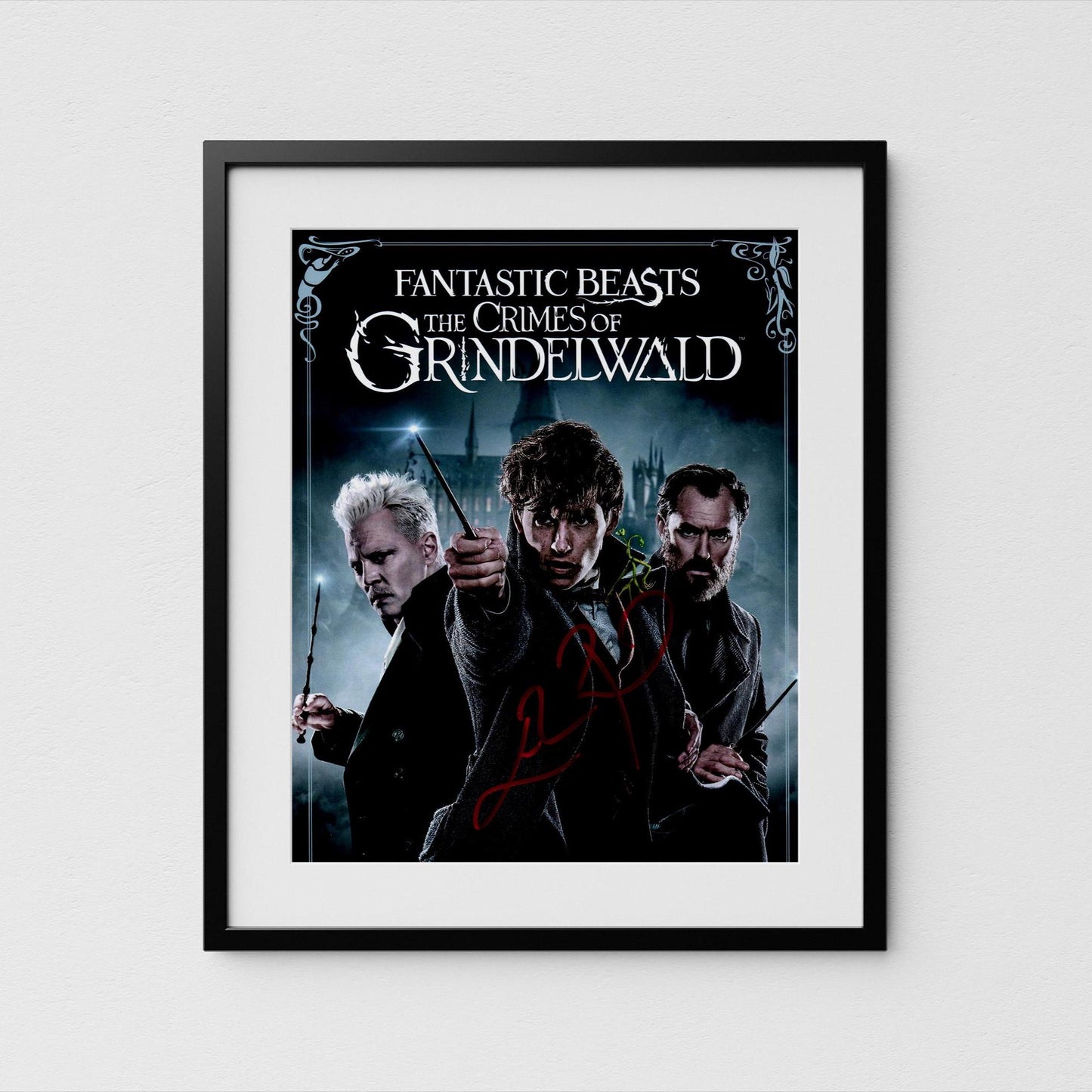 Eddie Redmayne Autograph Fantastic Beasts Signed 8x10" Poster Authentic Signature with COA