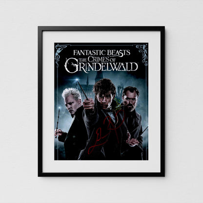 Eddie Redmayne Autograph Fantastic Beasts Signed 8x10" Poster Authentic Signature with COA