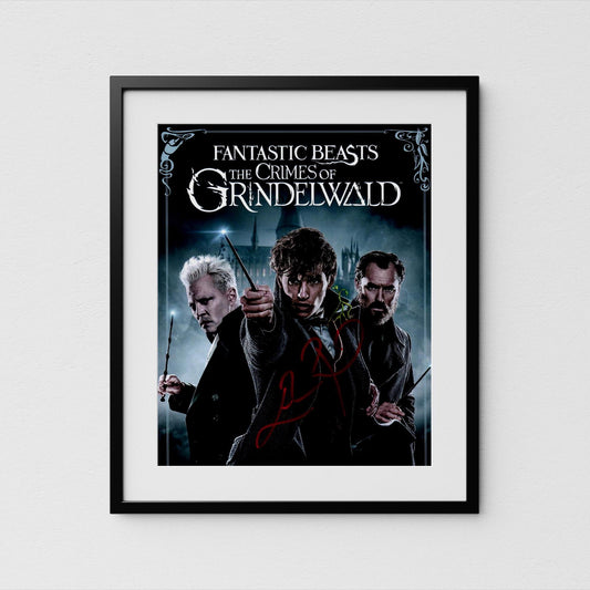 Eddie Redmayne Autograph Fantastic Beasts Signed 8x10&quot; Poster Authentic Signature with COA