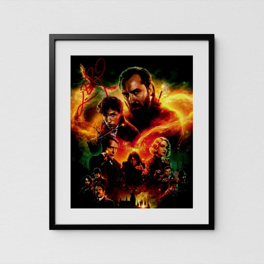 Eddie Redmayne Autograph Fantastic Beasts Signed 8x10&quot; Poster Authentic Signature with COA