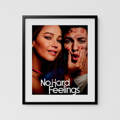 Jennifer Lawrence Autograph No Hard Feelings Signed 8x10" Poster Authentic Signature with COA