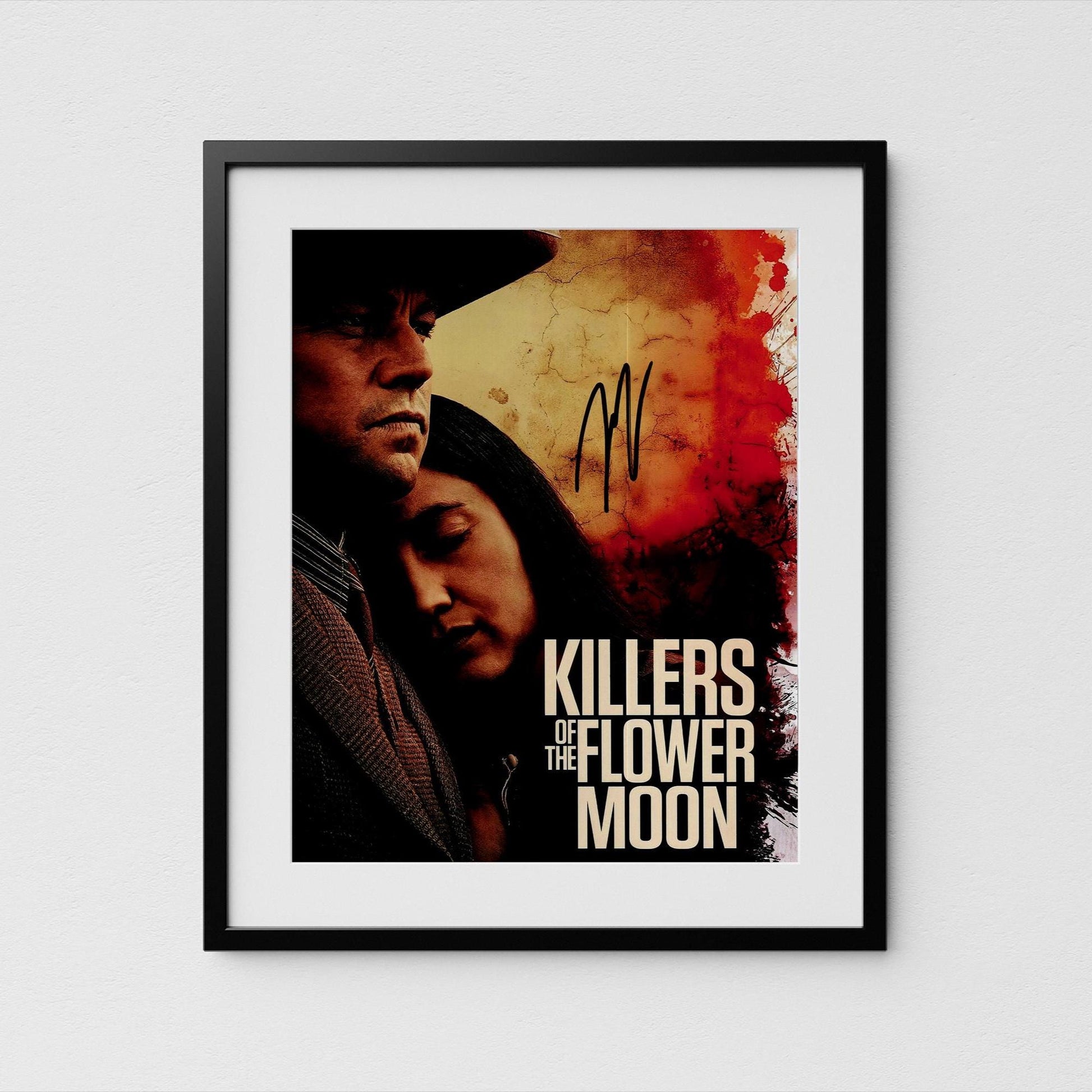 Leonardo DiCaprio Autograph Killer of the Flower Moon Signed 8x10&quot; Poster Authentic Signature with COA