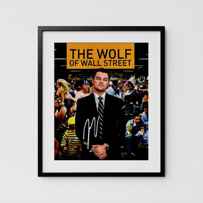 Leonardo DiCaprio Autograph The Wolf of Wall Street Signed 8x10&quot; Poster Authentic Signature with COA