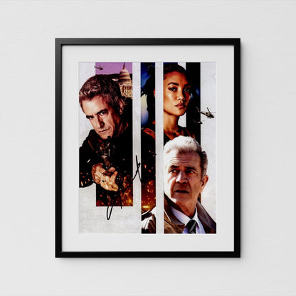 Mel Gibson Autograph Agent Game Signed 8x10&quot; Poster Authentic Signature with COA