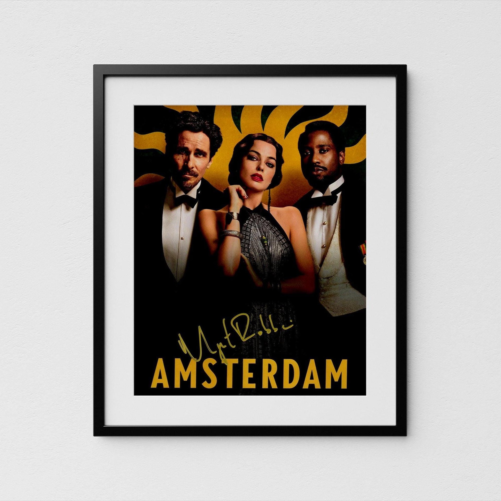 Margot Robbie Autograph Amsterdam Signed 8x10&quot; Poster Authentic Signature with COA