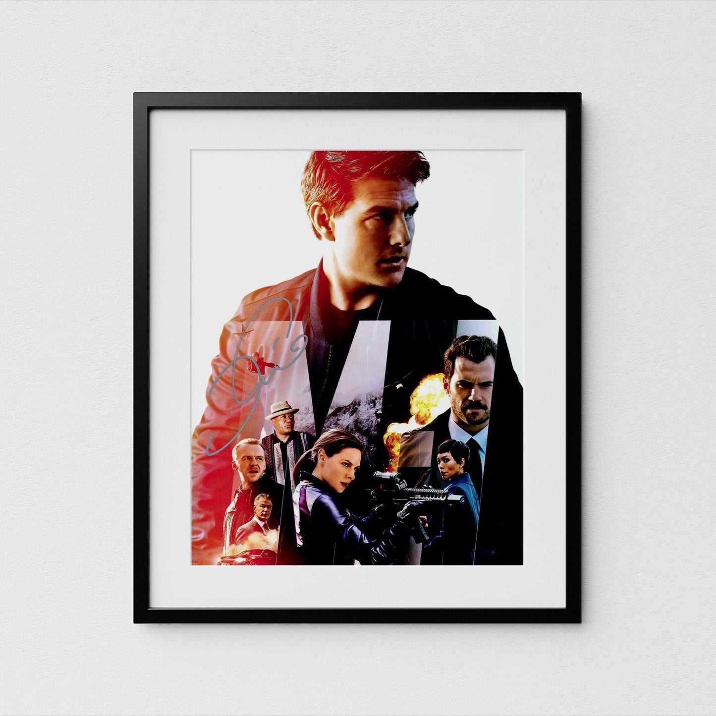 Tom Cruise Autograph Mission Impossible Signed 8x10&quot; Poster Authentic Signature with COA