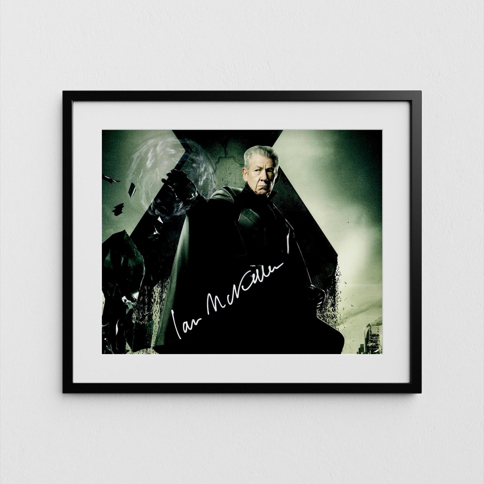 Ian McKellen Autograph X-Men Signed Poster Magneto Authentic Signature with COA