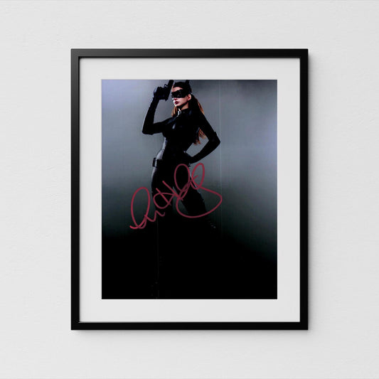 Anne Hathaway Autograph Catwoman Signed Poster Dark Knight Authentic Signature with COA