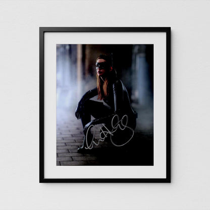 Anne Hathaway Autograph Catwoman Signed Poster Dark Knight Authentic Signature with COA