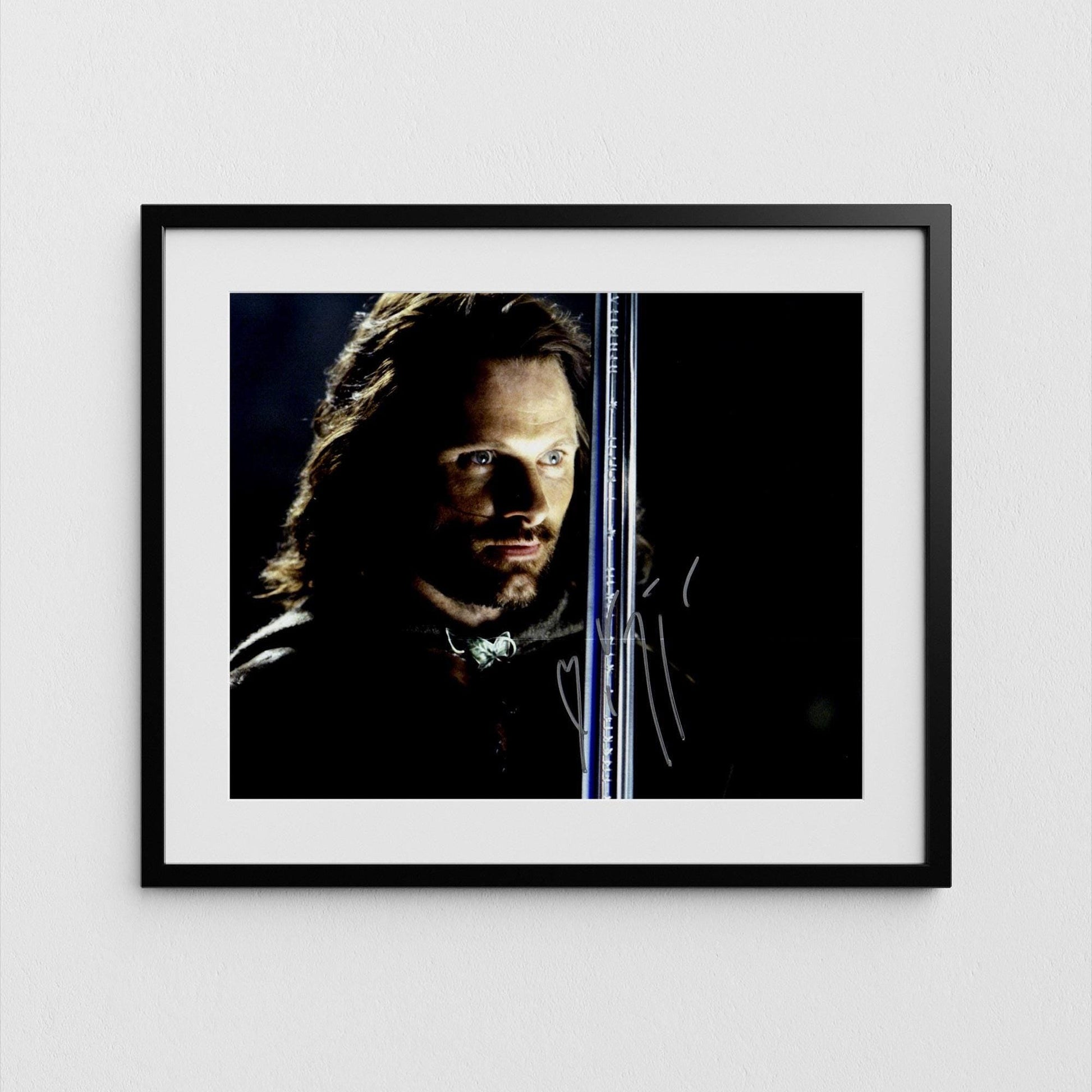 Viggo Mortensen Autograph Lord of the Rings Signed Argorn Poster Authentic Signature with COA