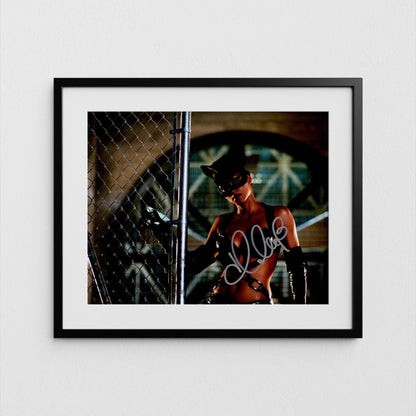 Halle Berry Autograph Catwoman Signed 8x10&quot; Poster Authentic Signature with COA