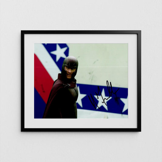 Michael Fassbender Autograph X-Men Signed 8x10" Poster Magneto Authentic Signature with COA