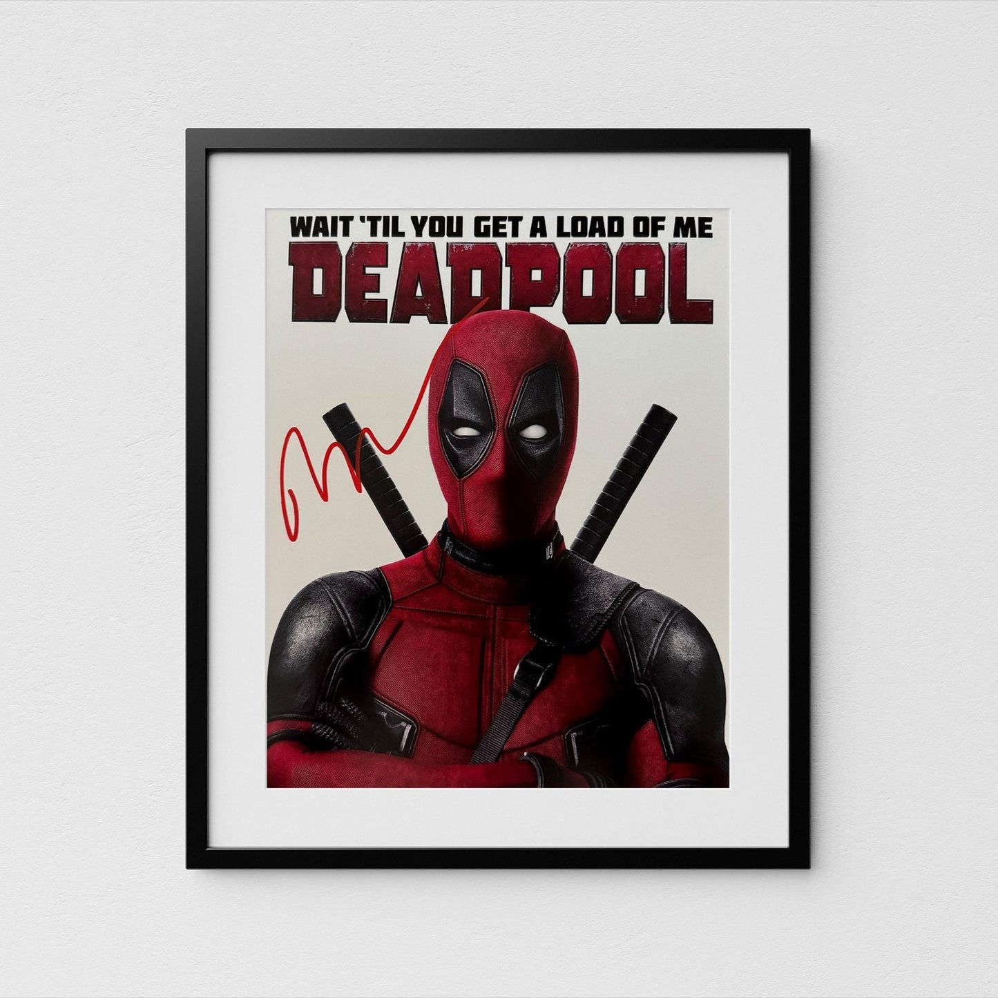 Ryan Reynolds Autograph Deadpool Signed 8x10&quot; Poster Authentic Signature with COA