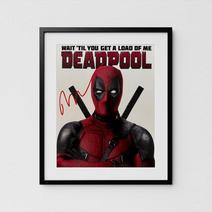 Ryan Reynolds Autograph Deadpool Signed 8x10&quot; Poster Authentic Signature with COA
