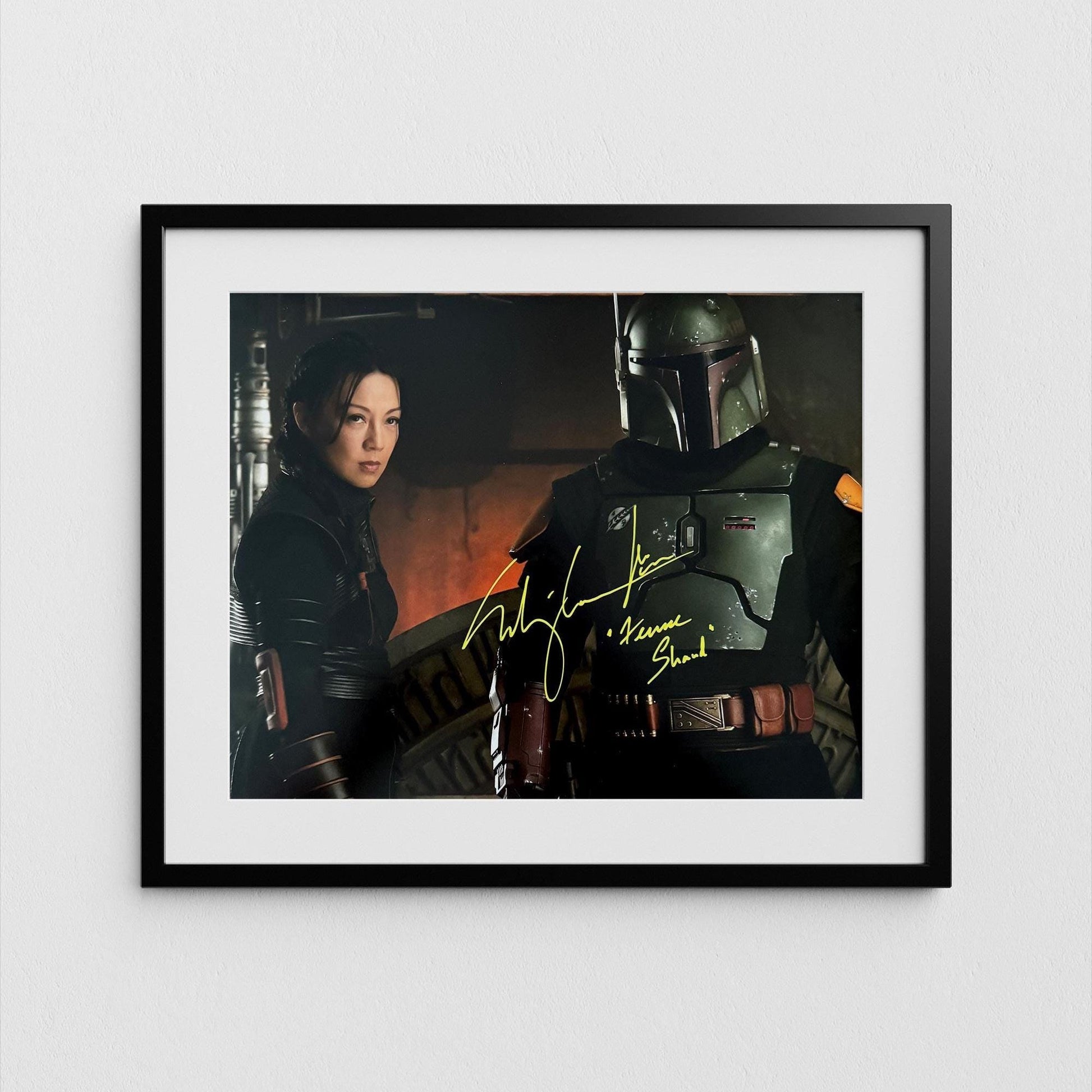 Ming-Na Wen Autograph Boba Fett Signed Poster Fennec Shand Authentic Star Wars Signature with COA