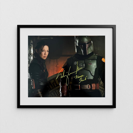 Ming-Na Wen Autograph Boba Fett Signed Poster Fennec Shand Authentic Star Wars Signature with COA