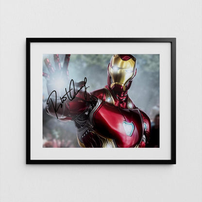 Robert Downey Jr Autograph Iron Man Signed 8x10" Poster Tony Stark Authentic Signature with COA