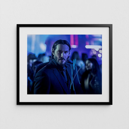 Keanu Reeves Autograph John Wick Signed 8x10&quot; Poster Authentic Signature with COA