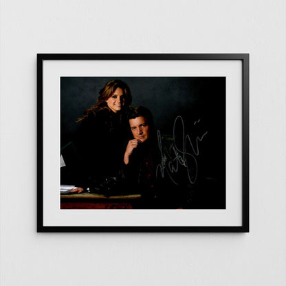 Nathan Fillion Autograph The Rookie Signed Castle Poster Authentic Signature with COA