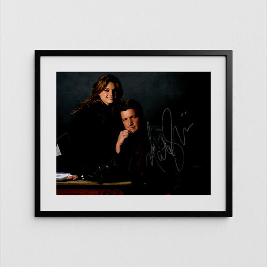 Nathan Fillion Autograph The Rookie Signed Castle Poster Authentic Signature with COA