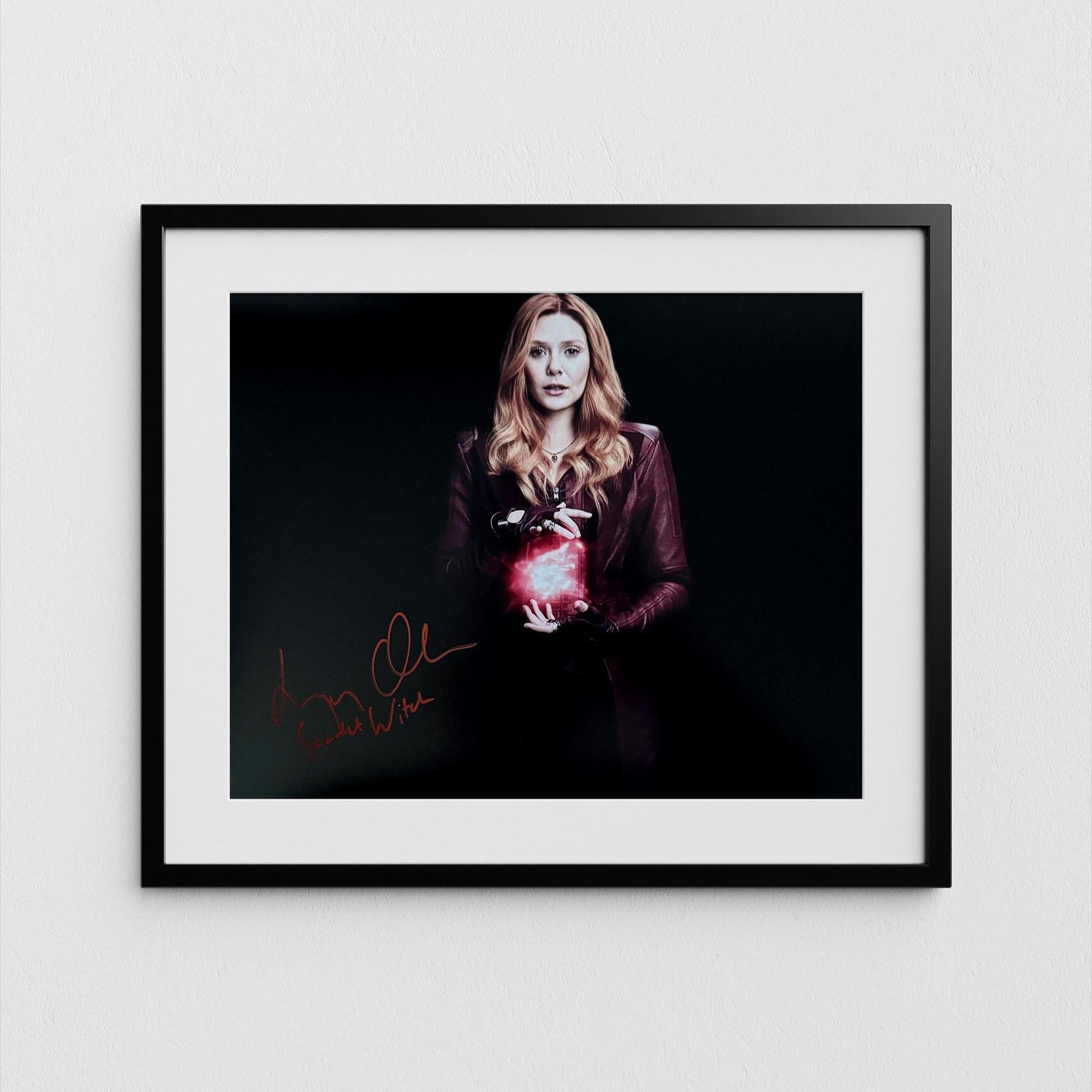 Elizabeth Olsen Autograph Scarlet Witch Signed 8x10" Poster WandaVision Authentic Signature with COA